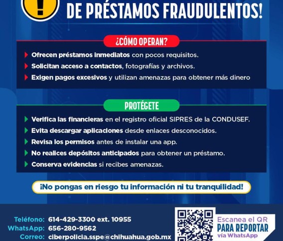 ALERTAN POR APLICACIONES DE PRÉSTAMOS FRAUDULENTOS; ADVIERTEN SOBRE AMENAZAS Y COBROS EXCESIVOS